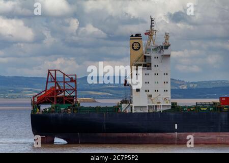 MSC Mandy verso Portbury Docks Foto Stock