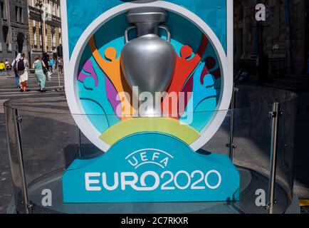 12 giugno 2020, San Pietroburgo, Russia; conto alla rovescia per l'inizio del Campionato europeo di calcio 2020, rimandato a causa della coppa del coronavirus Foto Stock