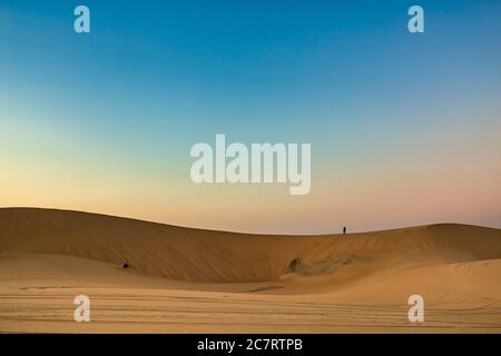 Splendida vista sul deserto in al Hofuf Arabia Saudita. Foto Stock