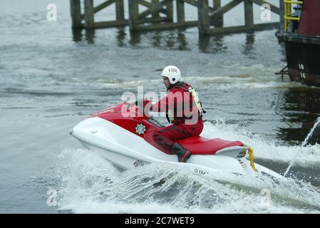 Scottish Fire & Rescue, Jet Ski Foto Stock