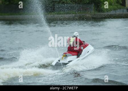 Scottish Fire & Rescue, Jet Ski Foto Stock