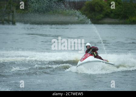 Scottish Fire & Rescue, Jet Ski Foto Stock