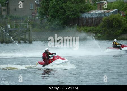 Scottish Fire & Rescue, Jet Ski Foto Stock