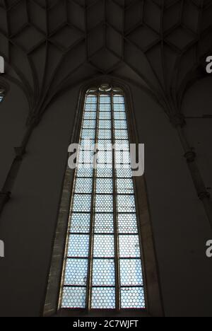 Chiesa gotica, medievale, riformata, Nyírbátor, Szabolcs-Szatmár-Bereg contea, Ungheria, Magyarország, Europa Foto Stock