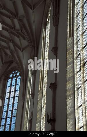 Chiesa gotica, medievale, riformata, Nyírbátor, Szabolcs-Szatmár-Bereg contea, Ungheria, Magyarország, Europa Foto Stock