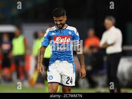 Napoli, Italia. 19 luglio 2020. 19 luglio 2020; Stadio San Paolo, Napoli, Campania, Italia; Serie A Football, Napoli contro Udinese; Lorenzo Insigne di Napoli Credit: Action Plus Sports Images/Alamy Live News Foto Stock