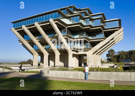 Geisel Library presso l'University College di San Diego, la Jolla, California, USA, Nord America Foto Stock