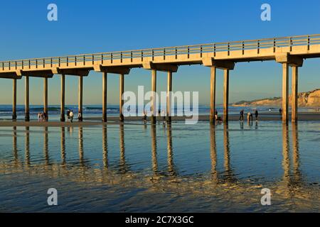 Scripps Pier, La Jolla, San Diego, California, Stati Uniti d'America Foto Stock