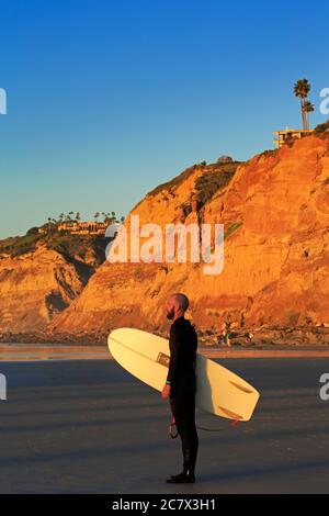 La Jolla Shores Beach, La Jolla, San Diego, California, Stati Uniti d'America Foto Stock