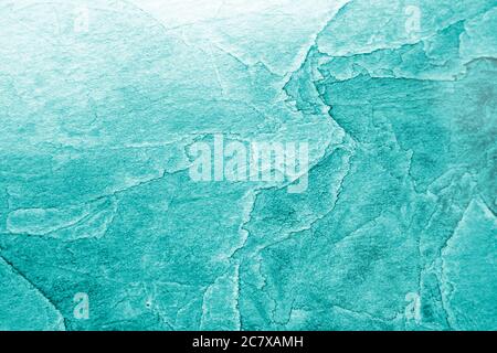 Turchese Blu pastello Acquerello sfondo testurizzato Foto Stock