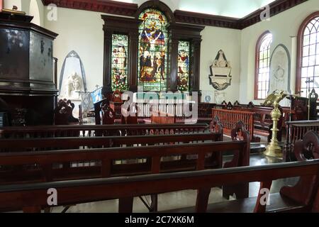 St James Parish Church in Giamaica. Una chiesa settecentesca a Montego Bay Foto Stock