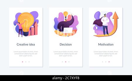 Modello di interfaccia dell'app di completamento. Illustrazione Vettoriale