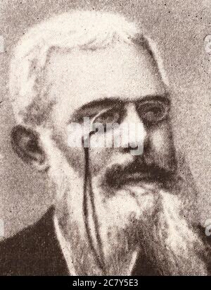 Franz Erdmann Mehring era un politico socialista e storico comunista tedesco, membro senior del Partito socialdemocratico tedesco durante la rivoluzione tedesca del 1918-1919. Foto Stock