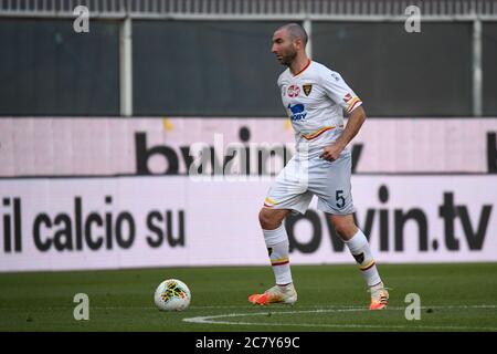 Genova, Italia. 19 luglio 2020. Genova, Italia, 19 lug 2020, FABIO LUCIONI (Lecce) durante Genova vs Lecce - serie italiana A soccer match - Credit: LM/Danilo Vigo Credit: Danilo Vigo/LPS/ZUMA Wire/Alamy Live News Foto Stock