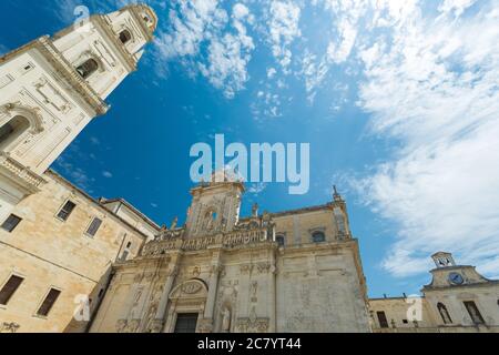 Duomo di Lecce in Puglia, Italia Foto Stock