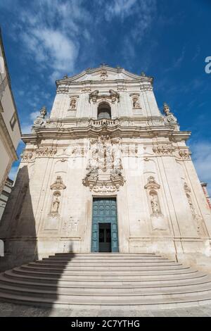 Città di Martina Franca in Valle d'Itria, Puglia Foto Stock