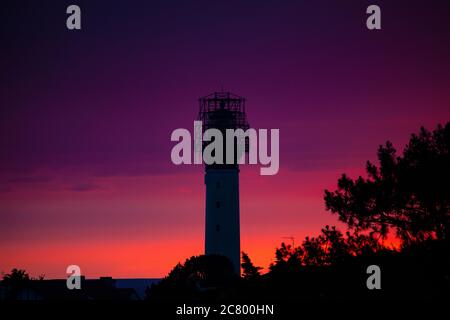 Phare de Biarritz Tramonto Foto Stock