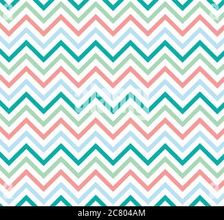 Sfondo colorato dell'illustrazione vettoriale chevron. Disegno vettoriale di motivo/sfondo/trama a zigzag. Illustrazione Vettoriale