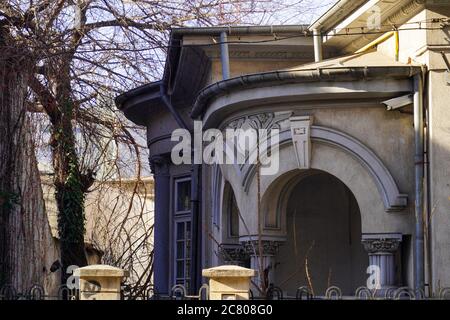Bucarest, Romania architettura, scene di strada e la città Foto Stock