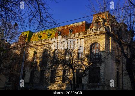 Bucarest, Romania architettura, scene di strada e la città Foto Stock