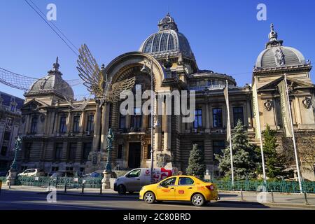 Architettura della Città Vecchia, Bucarest, Romania. Foto Stock