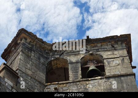 Il Convento di Cristo è un ex monastero cattolico romano di Tomar Portogallo. Campanile Foto Stock