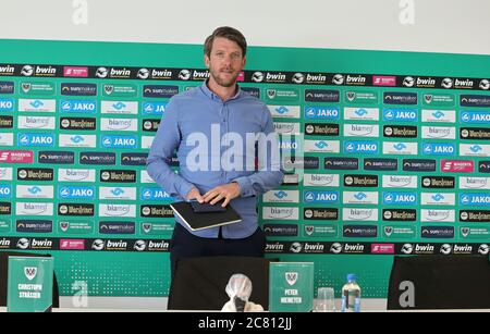 Muenster, Germania. 2020 luglio 20.07.2020. Firo: 2020, calcio, Regionalliga West, stagione 2021/ , SC Preussen Munster, direttore di presentazione dello sport Peter NIEMEYER, | usage worldwide Credit: dpa/Alamy Live News Foto Stock