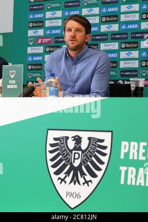 Muenster, Germania. 2020 luglio 20.07.2020. Firo: 2020, calcio, Regionalliga West, stagione 2021/ , SC Preussen Munster, direttore di presentazione dello sport Peter NIEMEYER, | usage worldwide Credit: dpa/Alamy Live News Foto Stock