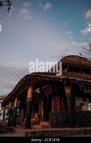 Doho Safari Lodge nel Parco Nazionale di Awash, distretto di Afar, Etiopia. Foto Stock