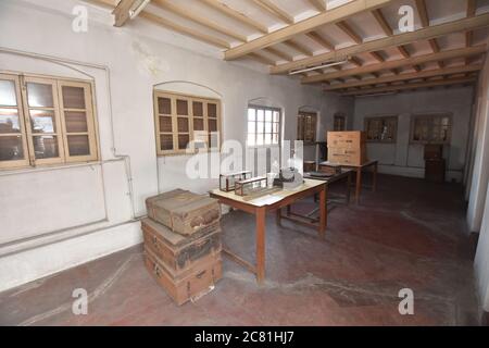 Laboratorio di Sir Jagadish Chandra Bose (1858-1937). Acharya Bhaban, 93 APC Road (strada circolare superiore), Kolkata. India. Foto Stock