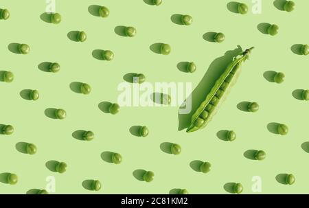 Distanza sociale prevenzione infezione concetto Peas della società fornisce la distanza Foto Stock