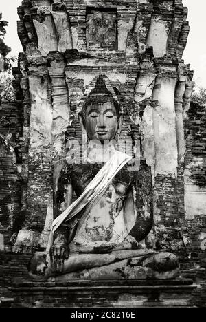 Rovine buddiste di Ayuthaya, Thailandia, Sud-est asiatico Foto Stock