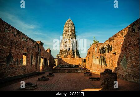 Rovine buddiste di Ayuthaya, Thailandia, Sud-est asiatico Foto Stock