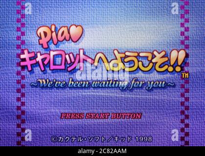 Pia Carrot e Youkoso!! Ti abbiamo aspettato - sega Saturn Videogioco - solo per uso editoriale Foto Stock