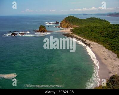 Bellissima spiaggia Los Frailes al parco nazionale di Masalilla, Ecuador Foto Stock