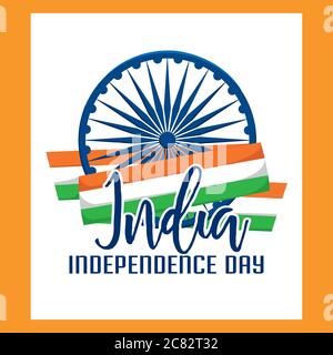 Giorno dell'indipendenza dell'India Illustrazione Vettoriale