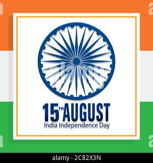 Giorno dell'indipendenza dell'India Illustrazione Vettoriale