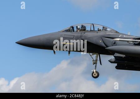 US Air Force F-15E Sciopero Eagle Foto Stock