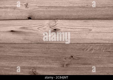 Sfondo di vecchie tavole di legno non dipinte con un motivo orizzontale di legno. Copia spasin. Foto Stock