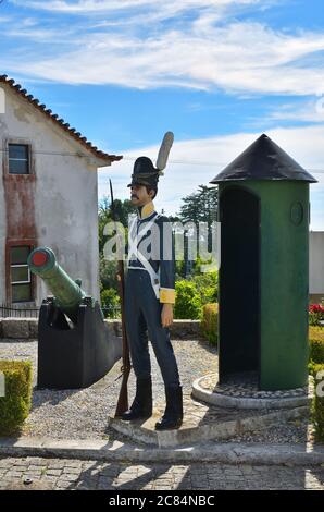 Luso, Portogallo - 10 giugno 2017: Ingresso al Museo militare (Museu Militar). Il museo si concentra sulla guerra peninsulare in epoca napoleonica, es Foto Stock