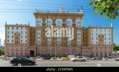 11 luglio 2020, Mosca, Mosca, Russia: Edificio dell'ambasciata degli Stati Uniti a Mosca (immagine di credito: © Alexey Bychkov/ZUMA Wire) Foto Stock