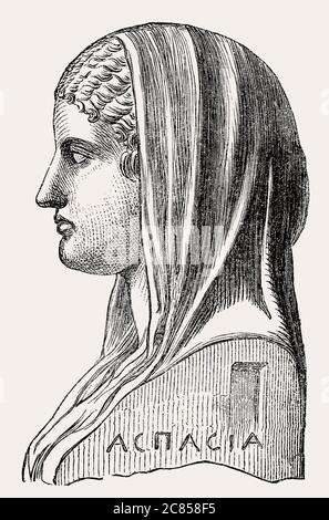 Aspasia, c. 470 – c. 420 a.C., un immigrato influente ad Atene dell'epoca classica Foto Stock