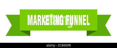marketing imbuto nastro. marketing imbuto nastro nastro carta nastro segno banner Illustrazione Vettoriale