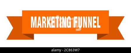 marketing imbuto nastro. marketing imbuto nastro nastro carta nastro segno banner Illustrazione Vettoriale