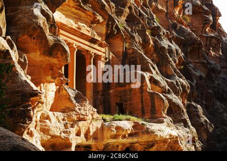 Tempio di piccola Petra, Giordania Foto Stock
