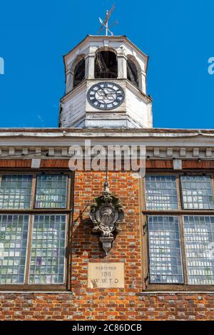 Old Amersham Market Hall nella città di Buckinghamshire, Inghilterra, Regno Unito Foto Stock