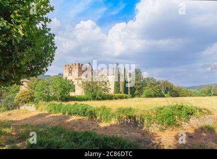 Castello medievale, Allemagne en Provence, Alpi dell'alta Provenza, Provenza Francia, Foto Stock