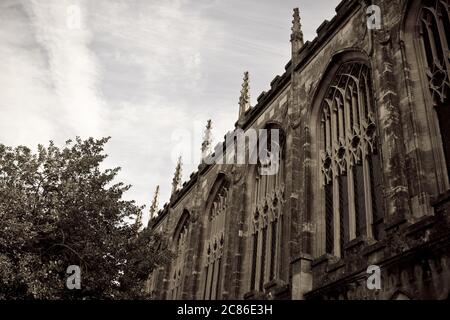 Chiesa di Santa Maria la Vergine e Santa Maria Maddalen, Tetbury, Gloucestershire. Cotsworld, Chiesa, Chiesa spire Foto Stock