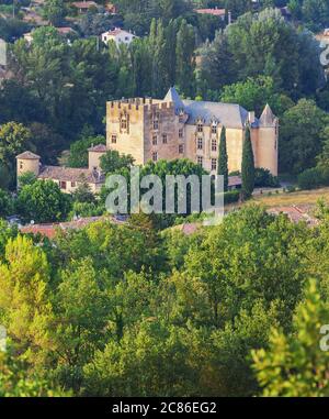 Castello medievale, Allemagne en Provence, Alpi dell'alta Provenza, Provenza Francia, Foto Stock