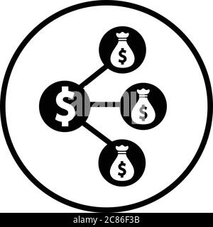 Icona di vendita della filiale. Bel disegno e vettore completamente modificabile per i progetti commerciali, stampa, web o di qualsiasi tipo. Illustrazione Vettoriale